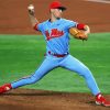 Ole Miss Rebels Baseballer paint by numbers