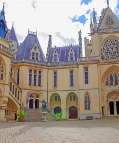 Pierrefonds Castle Square paint by numbers