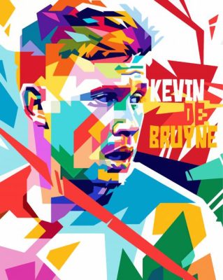 Pop Art Kevin De Bruyne paint by numbers