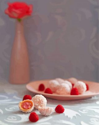 Raffaello And Raspberries paint by numbers