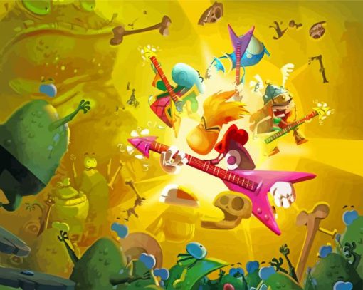 Rayman Legends Game paint by numbers