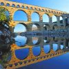 Roman Aqueduct Reflection paint by numbers