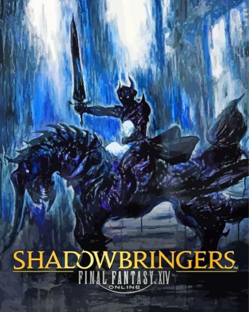 Shadowbringers Video Game Poster paint by numbers