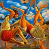 Soccer Women Ernie Barnes paint by numbers