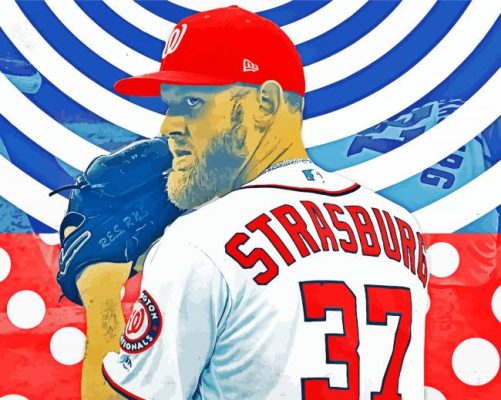 Stephen Strasburg Art paint by numbers