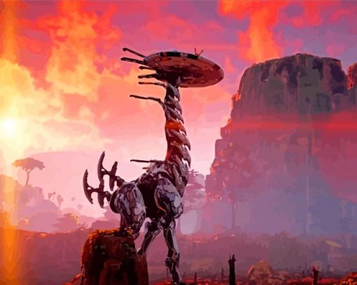 Tallneck Horizon Zero Dawn paint by numbers