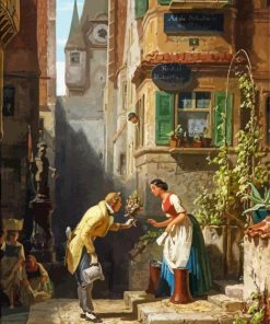 The Everlasting Bridegroom By Carl Spitzweg paint by numbers
