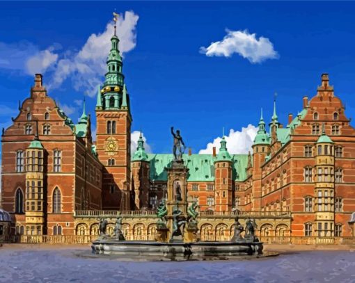 The Frederiksborg Castle paint by numbers