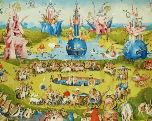 The Garden Of Earthly Delights By Hieronymus Bosch paint by numbers