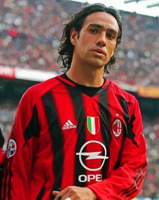 The Italian Alessandro Nesta paint by numbers