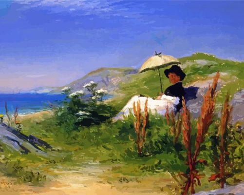 The Parasol By Joseph Farquharson paint by numbers