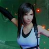 Tifa Lockhart From Final Fantasy paint by numbers