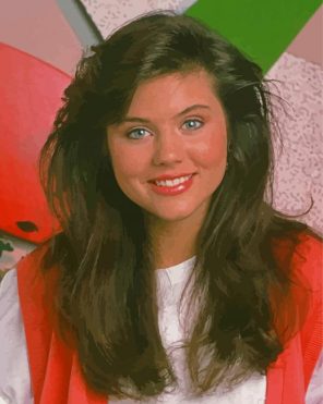 Tiffani Thiessen Young Actress Paint By Numbers - Painting By Numbers