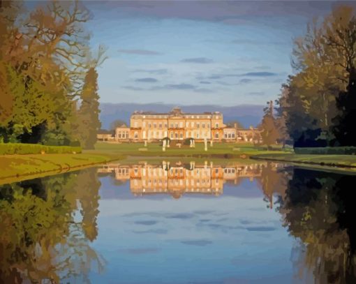 Wrest Park Building Reflection paint by numbers