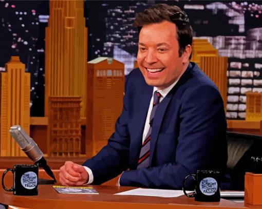 Aesthetic Jimmy Fallon paint by numbers
