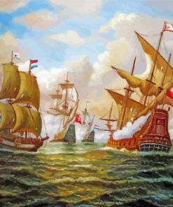 Aesthetic Naval Battle Art paint by numbers