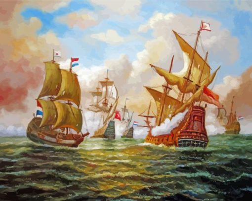 Aesthetic Naval Battle Art paint by numbers