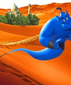Aladdin Genie In Desert paint by numbers