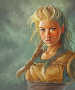Beautiful Norse Girl paint by numbers