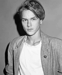 black And White River Phoenix paint by numbers