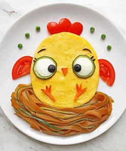 Delicious Funny Food paint by numbers