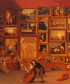 Gallery Of The Louvre Samuel Morse paint by numbers