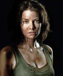 Gorgeous Warrior Maggie Greene paint by numbers