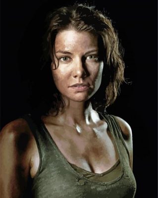 Gorgeous Warrior Maggie Greene paint by numbers