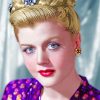 Gorgeous Young Angela Lansbury paint by numbers