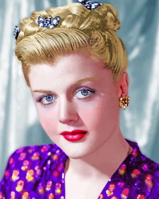 Gorgeous Young Angela Lansbury paint by numbers