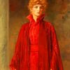 Lady In Red Pre Raphaelites paint by numbers