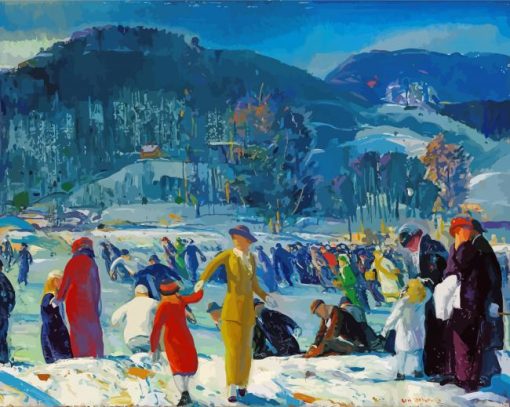 Love Of Winter By George Bellows paint by numbers