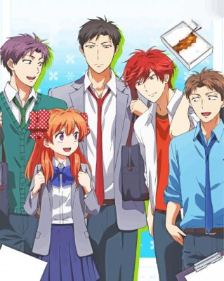 Monthly Girls Nozaki Kun Poster paint by numbers