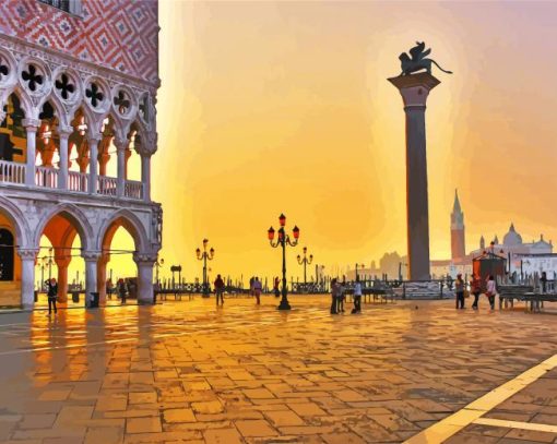 Sunrise Morning In Venice paint by numbers