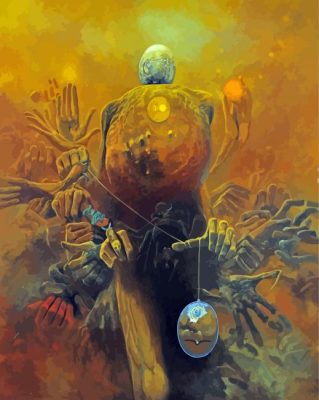 The Cursed By Zdzislaw Beksinski paint by numbers