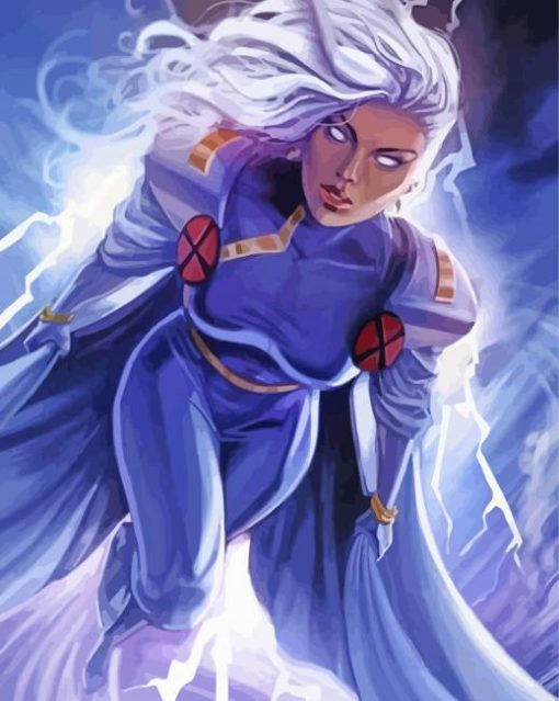 The Superhero Storm Marvel paint by numbers