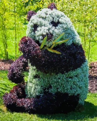 Topiary Panda paint by numbers