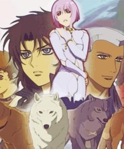 Wolfs Rain Characters paint by numbers