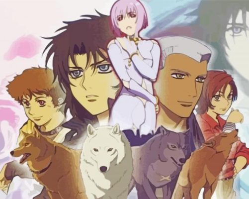 Wolfs Rain Characters paint by numbers