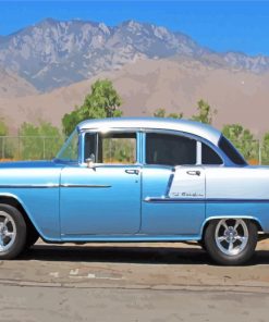1955 Chevy Four Door Car Paint By Numbers