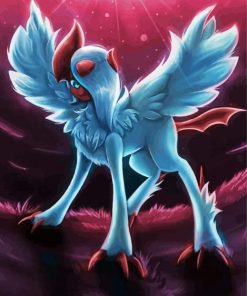 Absol Pokemon Anime paint by numbers