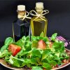Basil Salad And Oil Bottles paint by numbers