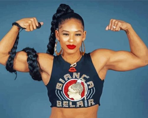 Bianca Belair paint by numbers