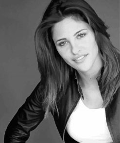 Black And White Jill wagner paint by numbers