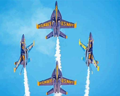 Blue Angels United States paint by numbers
