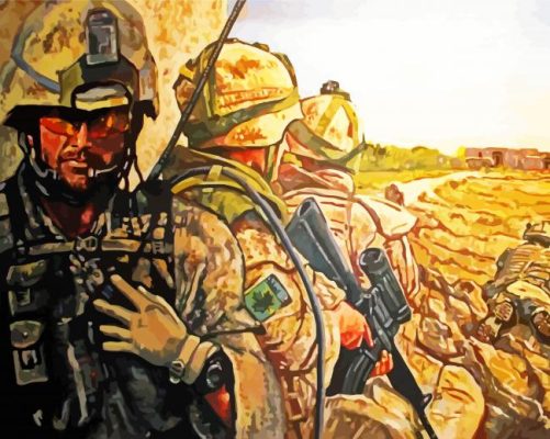 CDN Military Soldiers paint by numbers