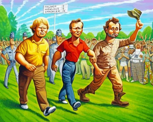 Caddyshack Art paint by numbers