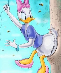 Daisy Duck And Honey Tree paint by numbers