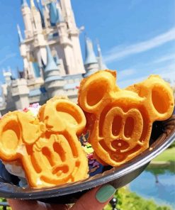 Disney Food Waffles paint by numbers