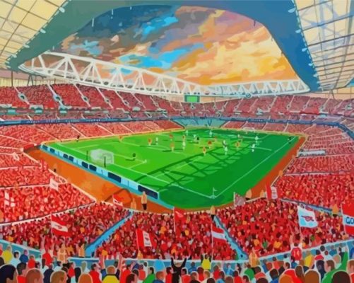 Emirates Stadium Art paint by numbers